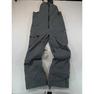 Obermeyer Snow Bibs Teen L 14-16 Grey Extended Wear System Ski Pants Overalls